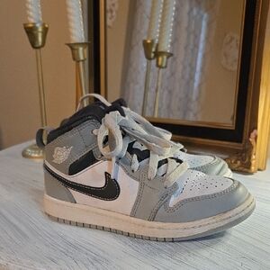 Jordan Kids' Gray and White Sneakers
